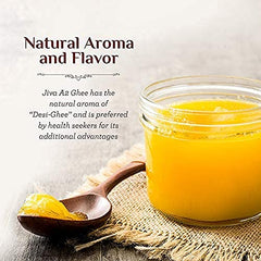 Natural Gir Desi Cow A2 Ghee By Jiva | Source Of Vitamins C, E & K Healthy Desi Ghee Perfect For Heart Health | (300ml) 10.1 Ounce | Jar Pack