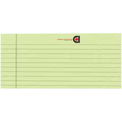 Daily Writing Notepad Ruled 10.5x8.5 - Inch 50-Sheet Lined, Green & White - Pack Of 12