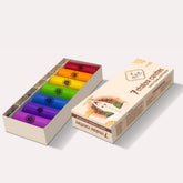 7 CHAKRA PILLAR CANDLE WITH 7 CHAKRAS GEM STONES REIKI CANDLE | SPIRITUAL CANDLE
