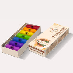 7 CHAKRAS GEM STONES REIKI MAGIC CANDLE | TAROT CANDLE BEST FOR DIWALI DECURATE