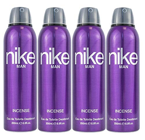 Nike Incense Eau De Toilette Deodorant Spray 800ml 27.0 Fl.oz. Pack Of 4 | Perfect Aniverssary Gift For Husband Nike Incense Eau De Toilette Deodorant Spray 800ml 27.0 Fl.oz. Pack Of 4 | Perfect Aniverssary Gift For Husband