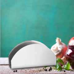 High Grade Stainless Steel Miro Napkin Holder, 18.5 Cm, Silver | Durable, Rust Free & Dishwasher Safe