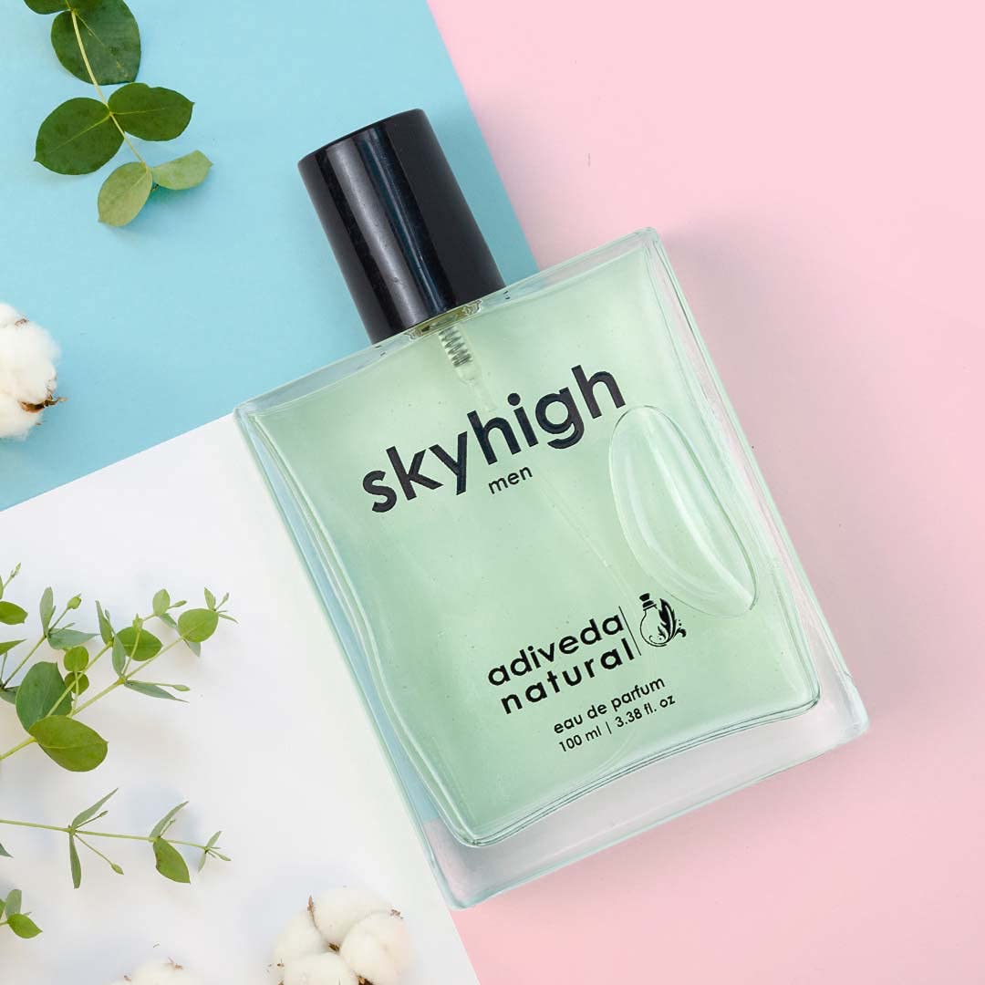 Adiveda Natural Skyhigh Eau De Parfum | Fresh Aqua Oceanic Perfume For Men 100ml 3.38 Fl.oz. Adiveda Natural Skyhigh Eau De Parfum | Fresh Aqua Oceanic Perfume For Men 100ml 3.38 Fl.oz.