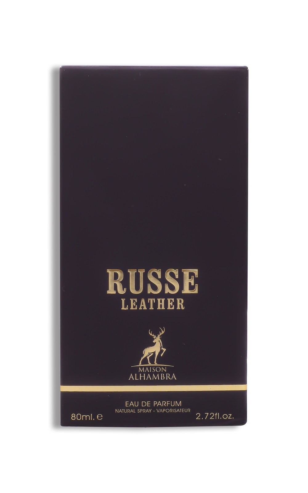 RUSSE LEATHER BY MAISON ALHAMBRA EAU DE PARFUM FOR MEN & WOMEN 80ML 2.7 FL.OZ. RUSSE LEATHER BY MAISON ALHAMBRA EAU DE PARFUM FOR MEN & WOMEN 80ML 2.7 FL.OZ.