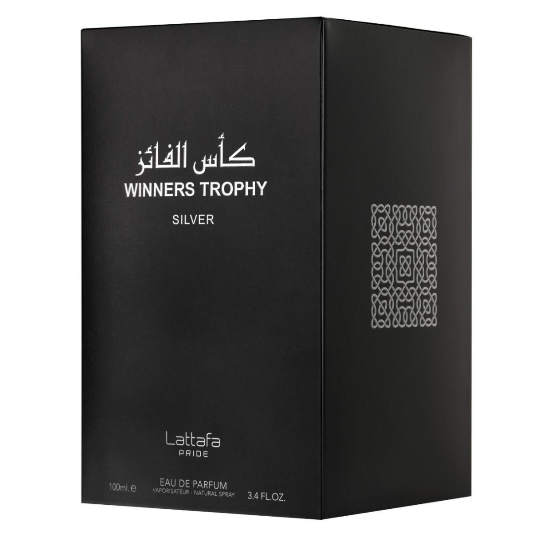 Lattafa Pride Winners Trophy Silver Eau De Parfum 100ml 3.4 Fl.oz. For Men & Women Lattafa Pride Winners Trophy Silver Eau De Parfum 100ml 3.4 Fl.oz. For Men & Women