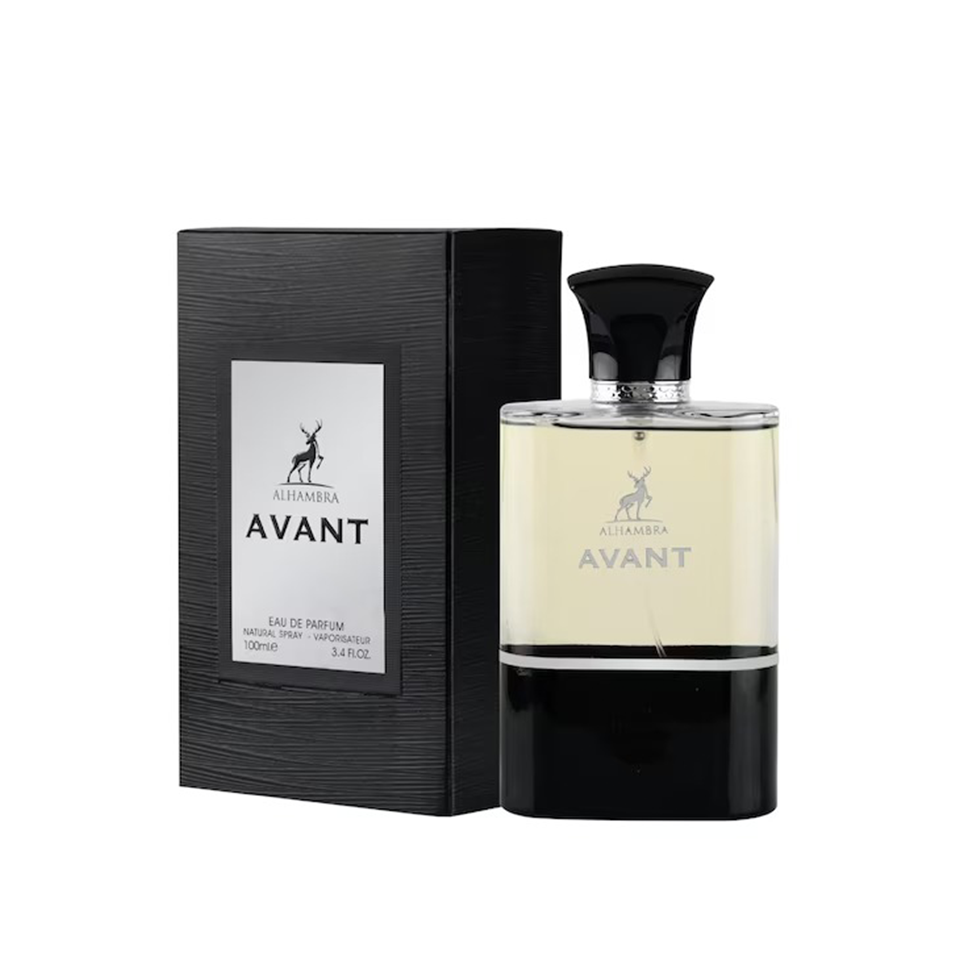 AVANT BY MAISON ALHAMBRA EAU DE PARFUM FOR MEN 100ML 3.4 FL.OZ. AVANT BY MAISON ALHAMBRA EAU DE PARFUM FOR MEN 100ML 3.4 FL.OZ.
