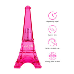 Sweet Heart Pink Paris Tower Eau De Parfum 70ml 2.3 Fl.oz.