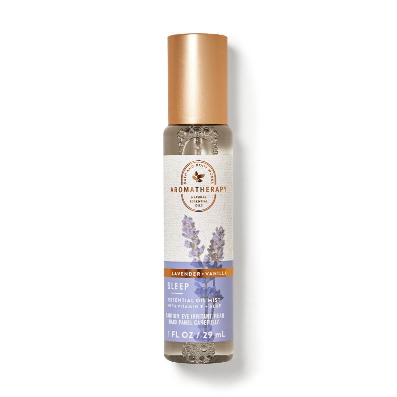 BATH & BODY WORKS LAVENDER VANILLA TRAVEL SIZE ESSENTIAL OIL MIST 29ML 0.9 FL.OZ. BATH & BODY WORKS LAVENDER VANILLA TRAVEL SIZE ESSENTIAL OIL MIST 29ML 0.9 FL.OZ.
