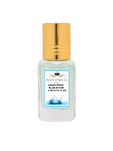 Menjewell Aqua Fresh Blue Attar Perfume 5ml 0.17 Fl.oz. Unisex Fragrance | Long Lasting | Alcohol Free