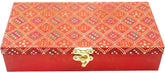 Designer Wodden Fancy Shagun Gift Boxes For Wedding, Shagun Cash Box Or Money Box With Mgi Printing For Wedding, Engagement, Holi, Diwali, Baby Showers, Colour - Red, Pack Of 2
