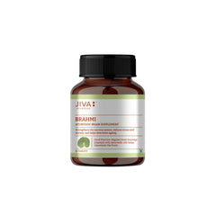 Jiva Brahmi 500mg 100% Ayurvedic Formulation Rejuvenates Nervous System, Reduces Stress, Anxiety & Slows Down Aging | 60 Tablets 100gm 0.2lbs Each Pack Of 4