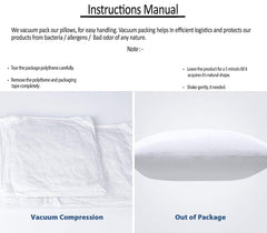 Microfiber Cushion Pillow, Durable Sofa Pillow For Home Décor, White - 24 X 24 Inch | Sofa Cushions, Furniture Pillow, Lightweight, Easy To Maintain, Soft Cushion Filler - Set Of 2