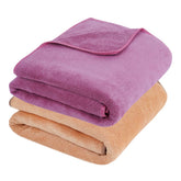 Fezora Microfiber Bath Towel 400 Gsm | For Men & Women Soft & Absorbent Weft Knitting Towels | Quick Dry Large Size Towel (Wine & Beige) - 2 Piece