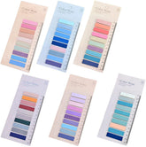 Sticky Index Tabs For Books Page Markers Transparent Sticky Notes Colorful | 6 Packs - 1200 Pcs