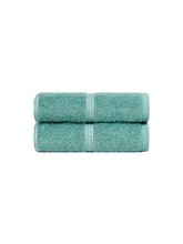 Mytrident Hand Towel Urban Comfort 400 Gsm | 100% Cotton Bath Towel (Shell Green)- Pack Of 2