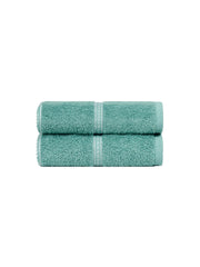 Mytrident Hand Towel Urban Comfort 400 Gsm | 100% Cotton Bath Towel (Shell Green)- Pack Of 2