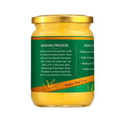 100% Pure A2 Gir Cow Desi Ghee By Mangalam Ghrit | Traditional A2 Ghee Bilona Method Healthy Bilona Ghee For Diet | (500ml) 16.9 Ounce | Jar Pack