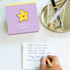 Notepad For Daily Notes & Ideas, Stylish "You Are Just Amazing" Memo Pad, 200 Blank Pages