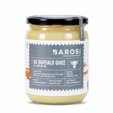 Natural A2 Buffalo Ghee By Barosi | Rich In Vitamins A, E & Healthy Cow Desi Ghee Good For Improves Digestion | (500ml) 16.9 Ounce | Jar Pack
