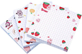 Sticky Notes 4 Pads X 80 Sheets Pad Self Stick Note Pads & 4 Unique Cute Patterns, Fruits Design