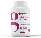 Glimlach Multivitamins For Teenagers, With Zinc, Vitamin C, D3, Multiminerals & Ginseng Extract, Enhances Energy, Stamina & Immunity | 50 Veg Tablets , 100gm 0.2lbs