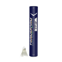 Transform VT - 10 Premium Feather Shuttlecock , Speed 76 | White , Pack Of 12