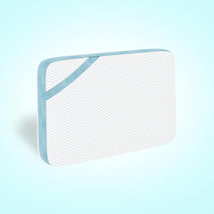 Memory Foam Pillow For Sleeping, Cervical Pillow For Pain Relief - Sky-Blue & White | Pillow For Neck, Shoulder & Back Pain Relief | Orthopedic Pillow, Versatile & Multipurpose - Pack Of 1