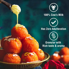 Natural Premium Desi Cow Ghee By Gits | Good Source Of Vitamin A, Delicious Healthy & Nutritious Pure Cow Ghee Perfect For Hair | (500ml) 16.9 Ounce | Jar Pack