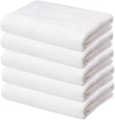 Vordvigo 100% Cotton Large Full Size Bath Towels 2000 Gsm | Hotel & Spa, Super Soft Absorbent Antibacterial Bath Towel (White) - 5 Pcs