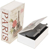 Book Style Money Cash Locker Jewellery Home Safe Box 240 X 155 X 55mm, Special Feature - Locking Key, Random Design/Pattern