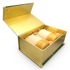 GOLD FINISH FRAGRANCE CANDLES 4 INCH DECOR CANDLES | BURNING TIME 60 HOURS