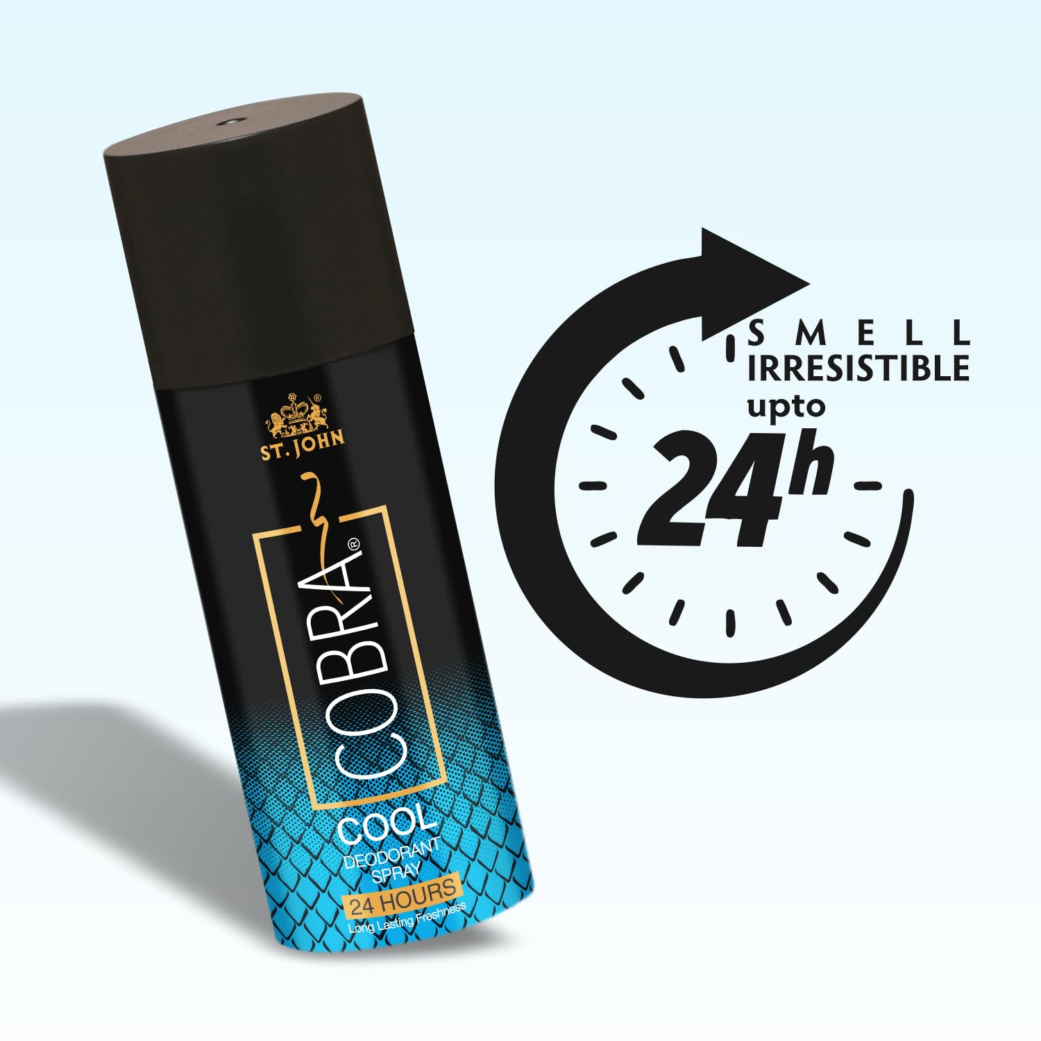 St. john Cobra Cool Deodorant Body Spray 600ml 20.2 Fl.oz. Pack Of 4 | Perfect Gift Set For Husband & Wife | Long Lasting Fragrance St. john Cobra Cool Deodorant Body Spray 600ml 20.2 Fl.oz. Pack Of 4 | Perfect Gift Set For Husband & Wife | Long Lasting Fragrance