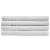 Divine Overseas Luxury Cotton Yarn Soft Extra Absorbent & Durable Hand Towel Gsm 800 (White) - Pack Of 4