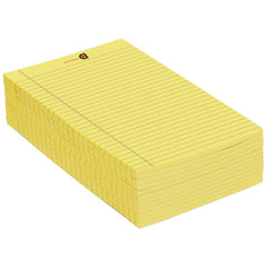Wide Ruled 10.5 X 8.5 - Inch 50 - Sheet Lined Writing Note Pad (Yellow) Pack Of 12