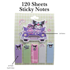 120 Sheets Sticky Notes Set Cute Kawaii Cartoon Self Sticky Notes Pad Multicolor Pack Of 1