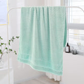 Spread Spain Cotton Large Bath Towel 550 Gsm | Ultra Soft Super Absorbent & Antibacterial Bath Towel (Green)
