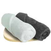 Heelium Bamboo Bath Towel, Ultra Absorbent, 3x Softer Than Cotton Towels Pack Of 2 (Grey, White)