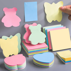 Sticky Notes 600 Sheets (6 Shapes X 100 Sheets Each) | Cute Shapes Self Adhesive Notes