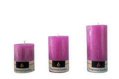 LAVENDER PILLAR CANDLE 2 INCH, 3 INCH, 4 INCH EACH BEST SUITABLE FOR GIFTING