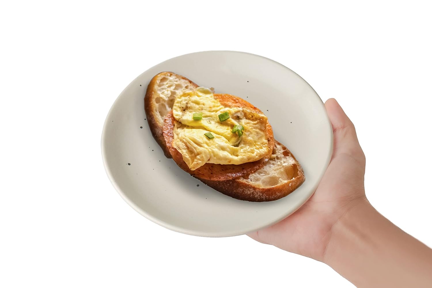 Ceramic Quarter Plates Set Of 6, White Speckle Earth Series | Premium Stoneware Snacks Plates Set - Dessert Plates | Small Plates With Matte Finish - Microwave Safe & Chip Resistant Ceramic Quarter Plates Set Of 6, White Speckle Earth Series | Premium Stoneware Snacks Plates Set - Dessert Plates | Small Plates With Matte Finish - Microwave Safe & Chip Resistant