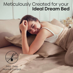 Premium Double Bedsheet For Queen Size | 100 X 90 Inches, Golden Sand With 2 Pillow Covers | Skin Friendly Fabric For Everyday Comfort