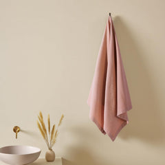 Haus & Kinder Maple Waffle Bath Towel 220 Gsm | Honeycomb Large Size Bathing Towels 100% Cotton Towel For Men & Women (Dusty Rose)