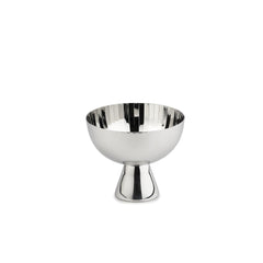 Designer Stainless Steel Ice Cream Cups Set Of 2 - Rhythm Series, Silver | Pudding Set For Serving Ice Cream, Fruit, Pudding - Serve Ware, Dinnerware & Tableware
