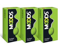 Moods Dotted Condom -12 Count (Pack of 3)