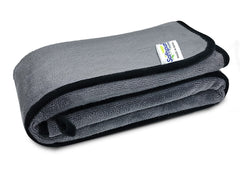 Softspun Microfiber Super Absorbent Cloth 500 Gsm | Silk Banded Edge Towel Set Extra Thick Microfiber Cleaning Cloths Perfect For Bike Auto Cars Both Interior & Exterio (Grey)
