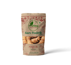 100% Natural Dried Figs Anjeer By Sarv Poshtik 450gm,| Rich Source Of Fibre Calcium & Iron | Low In Calories And Fat Free | Non-gmo Dried Figs | 15.8 Ounce