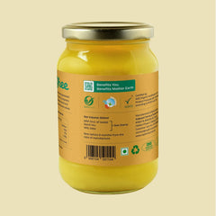 100% Pure Desi Cow Ghee By Farm Connect | Good Source Of Protein Fiber Healthy Desi Ghee Helps Maintain Good Health | (500ml) 16.9 Ounce | Jar Pack