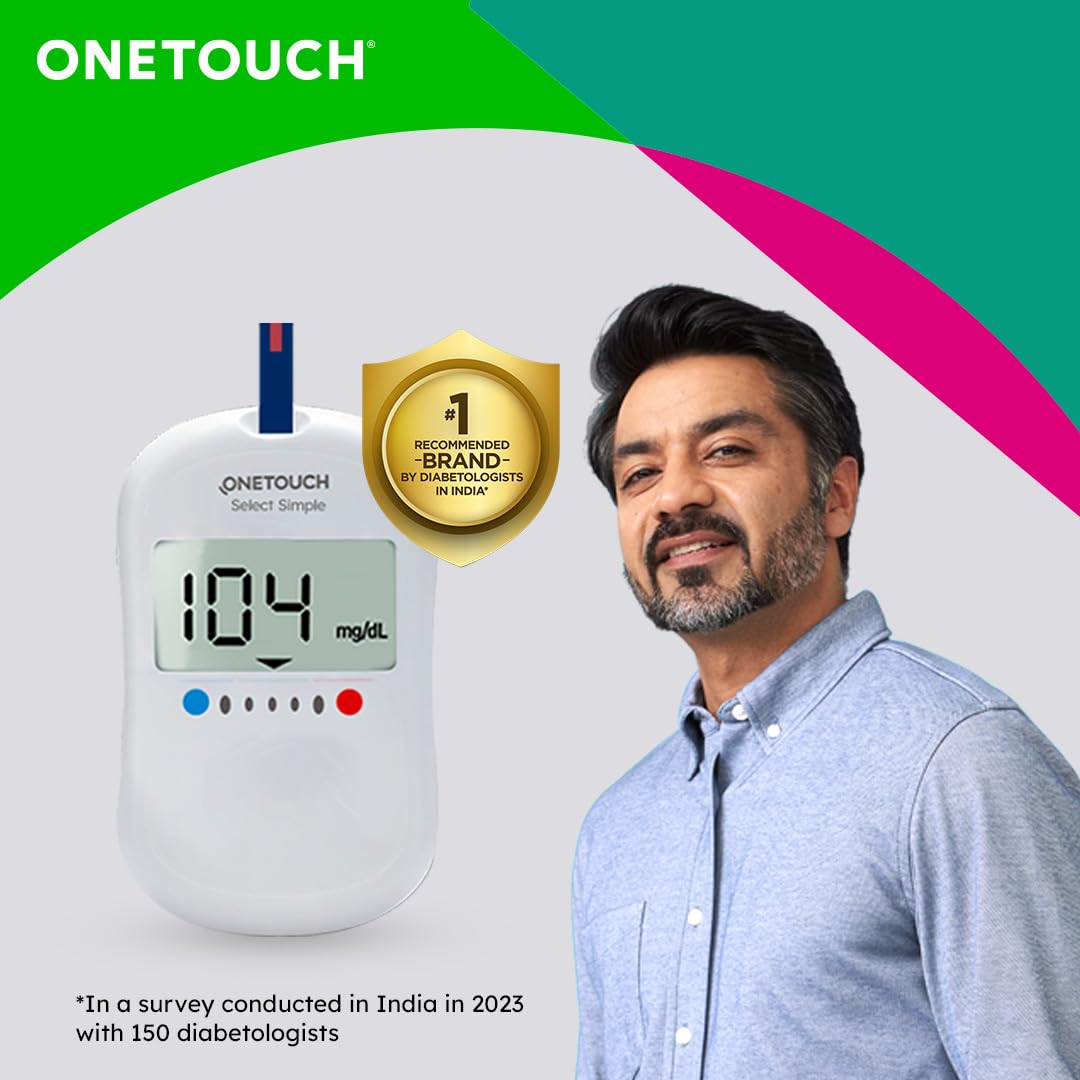 OneTouch Select Test Strips - Pack Of 50 Strips | Blood Sugar Test Machine Testing Strips - Global Iconic Brand | For Use With OneTouch Select Simple Glucometer OneTouch Select Test Strips - Pack Of 50 Strips | Blood Sugar Test Machine Testing Strips - Global Iconic Brand | For Use With OneTouch Select Simple Glucometer