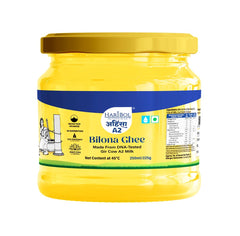 Organic Natural Ahinsha A2 Desi Gir Cow Ghee By Hari:Bol | Pure Healthy Cow Ghee Perfect For Digestive Health | (250ml) 8.4 Ounce | Jar Pack