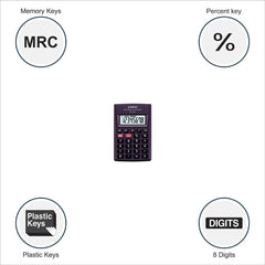 Casio Hl-4a Portable Calculator, Extra Small Size | 3 Years Warranty Manufacturer
